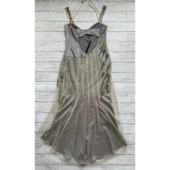 Karen Millen Women's Sz 8 Limited Edition Dress Embellished Sequin & Sheer ~ NEW - Picture 2 of 7
